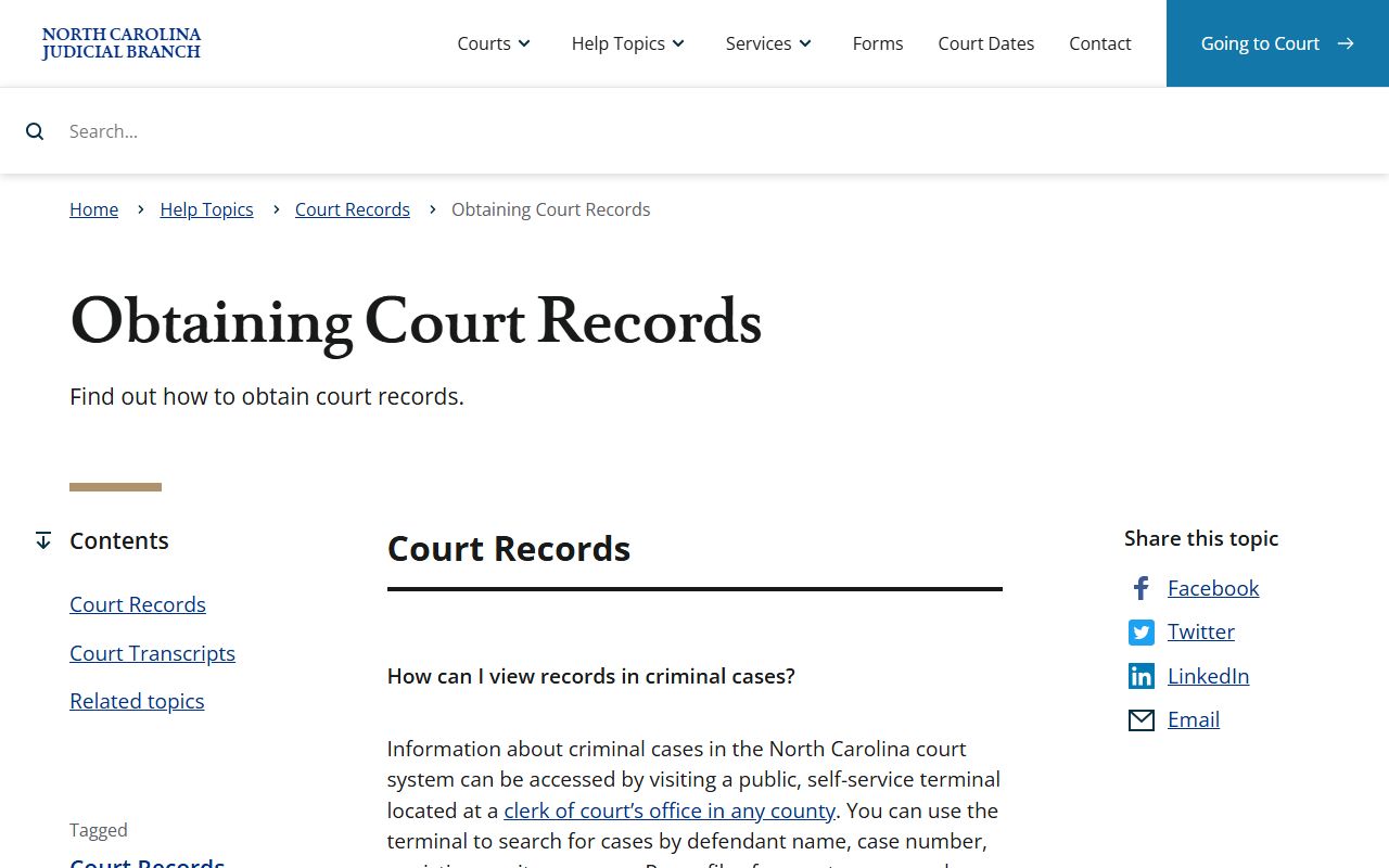 Perquimans County court records official access guidance