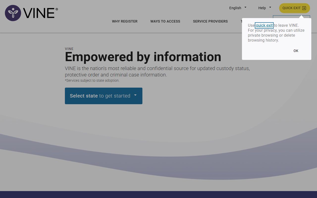 Perquimans County inmate lookup through VINELink