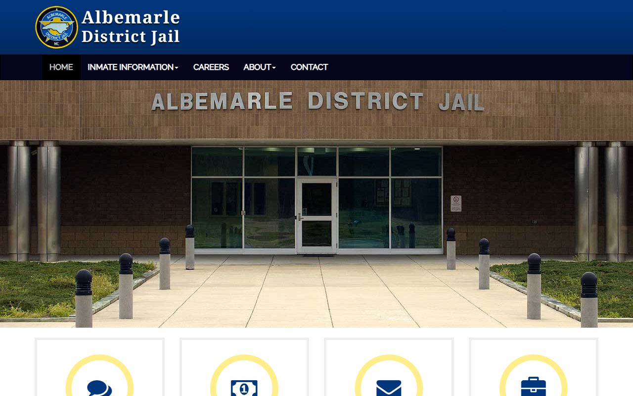 Perquimans County inmate records at Albemarle District Jail homepage