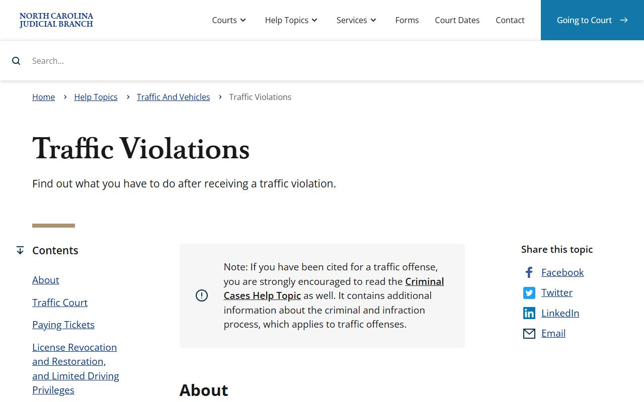 Perquimans County warrant records and North Carolina traffic waiver guidance